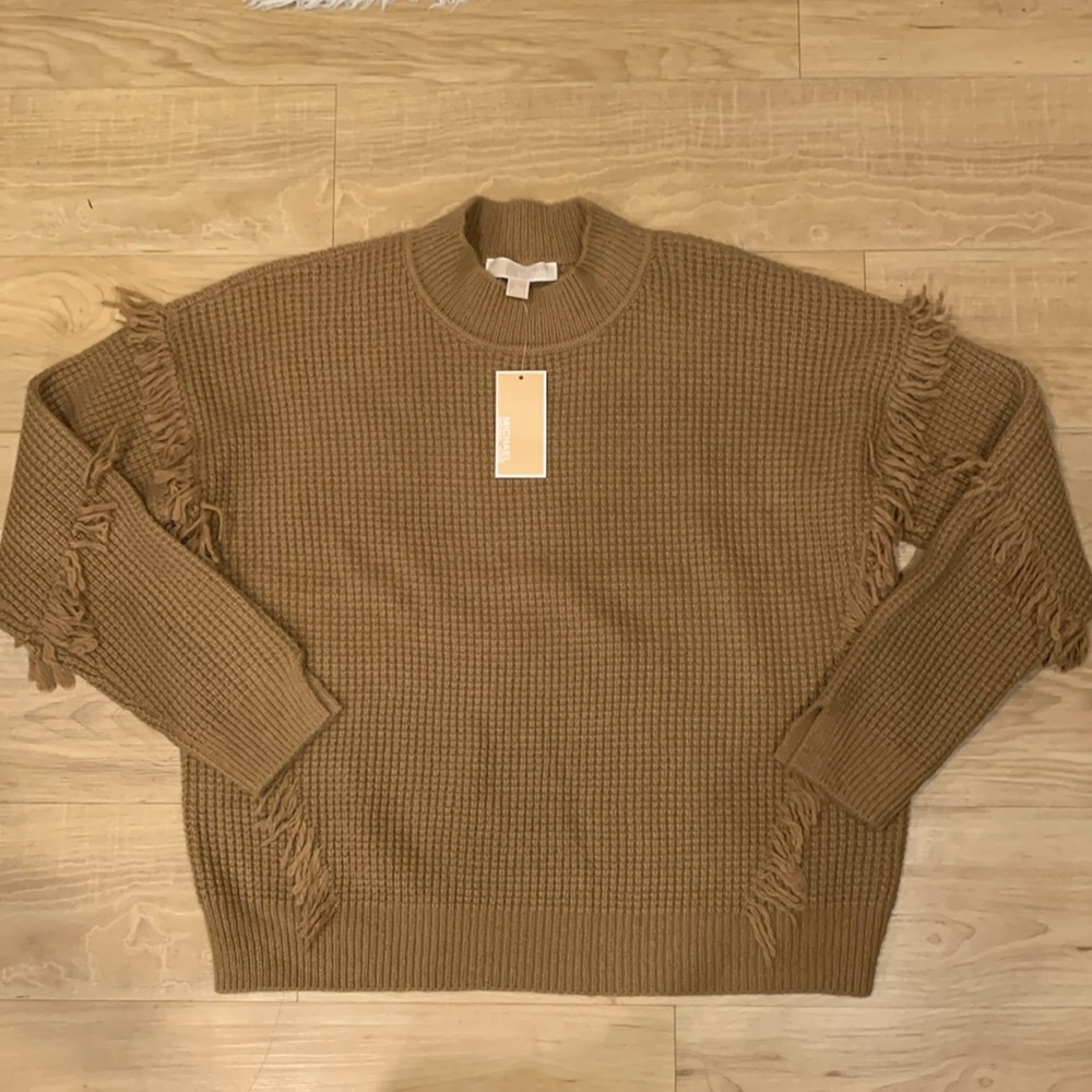 Women’s Michael Kors Dark Camel Pullover Sweater Size XL